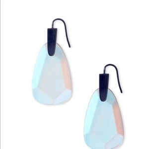 Kendra Scott Marty Earrings Indigo Dichroic Glass